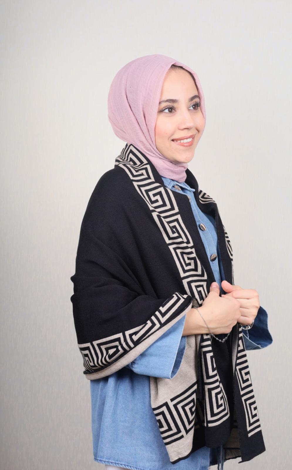 OMUZ ŞALI TRİKO DESEN 10- BAL