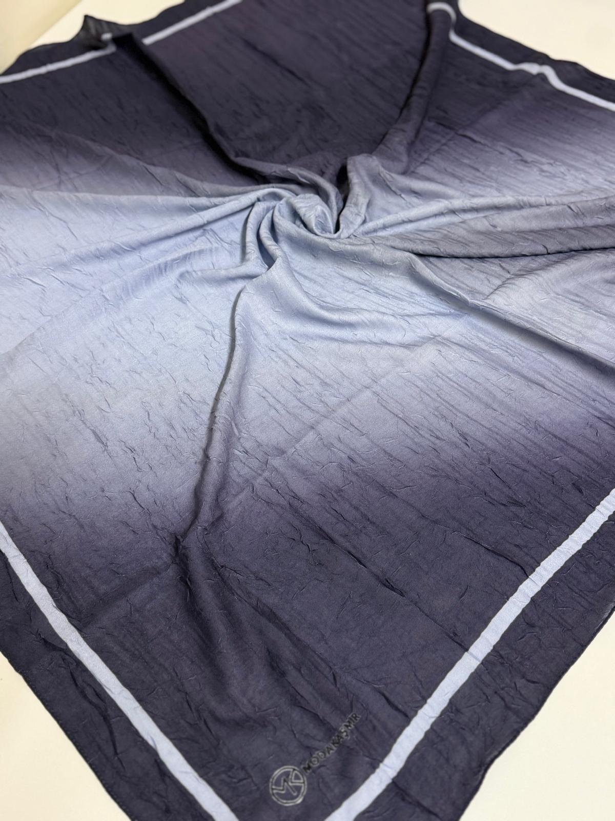 MİRORA DESEN BAMBU EŞARP LACİVERT