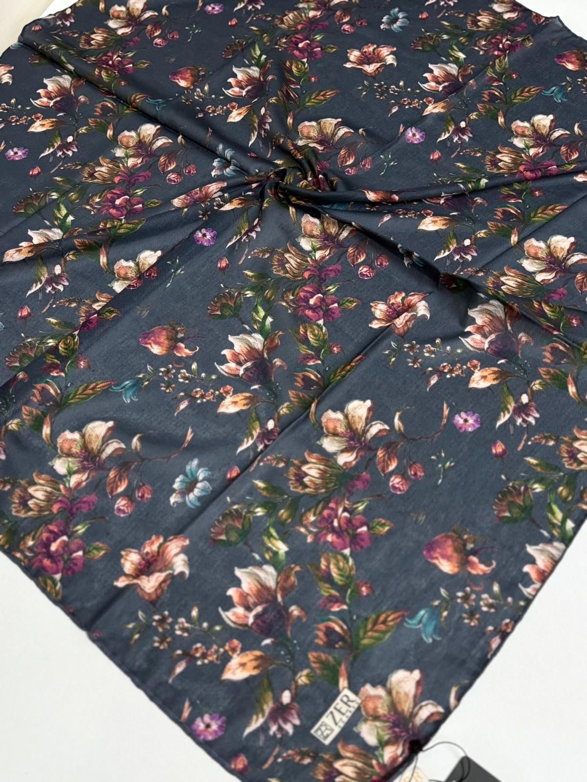 ZER ORGANİK EŞARP ÇITIR ÇİÇEK DESEN 14