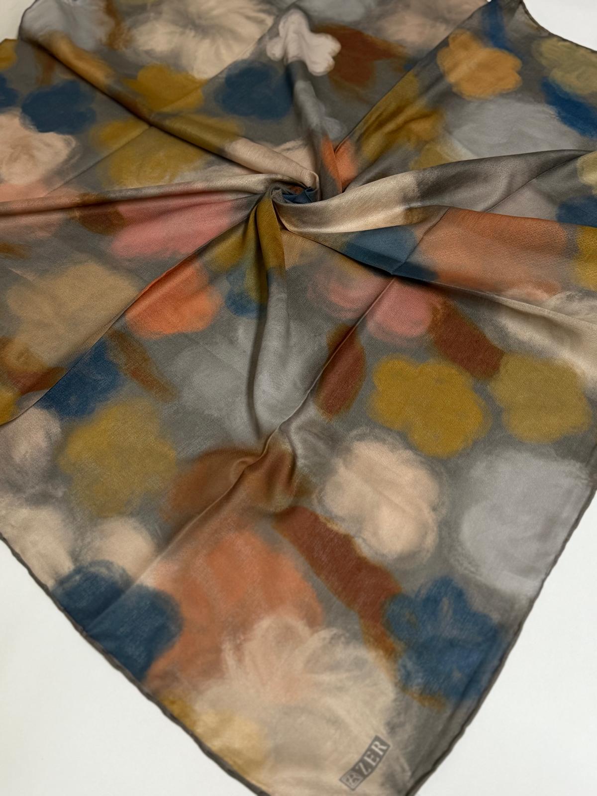 ZER ORGANİK EŞARP SOFT ÇİÇEK DESEN 07