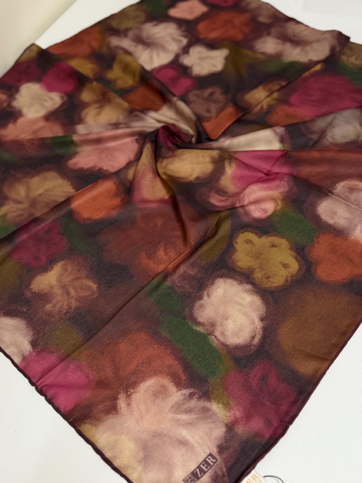 ZER ORGANİK EŞARP SOFT ÇİÇEK DESEN 04