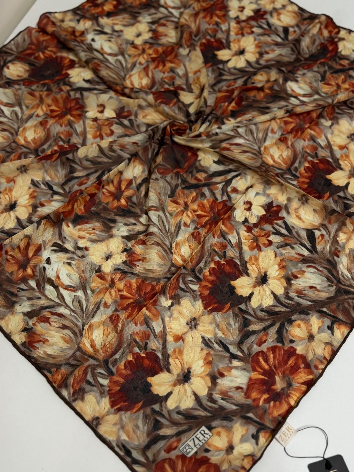 ZER ORGANİK EŞARP KARMA DESEN 08