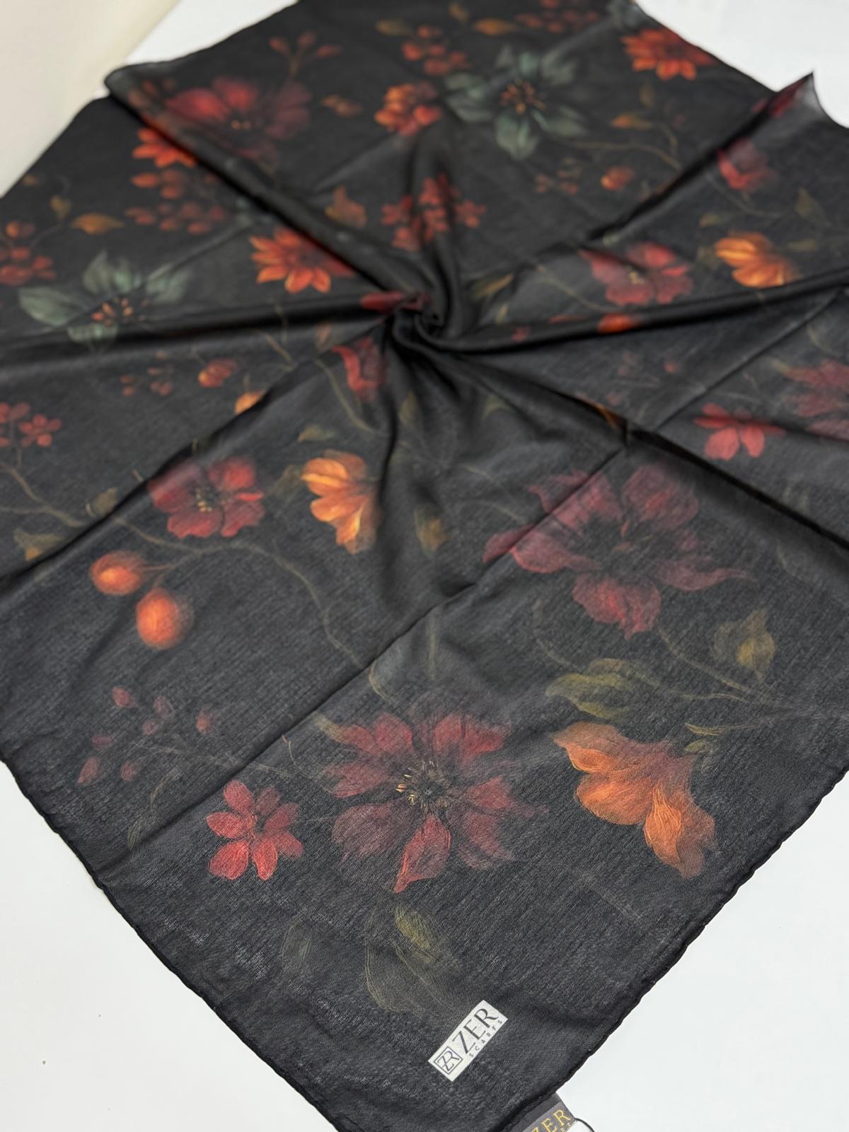 ZER ORGANİK EŞARP KARMA DESEN 07