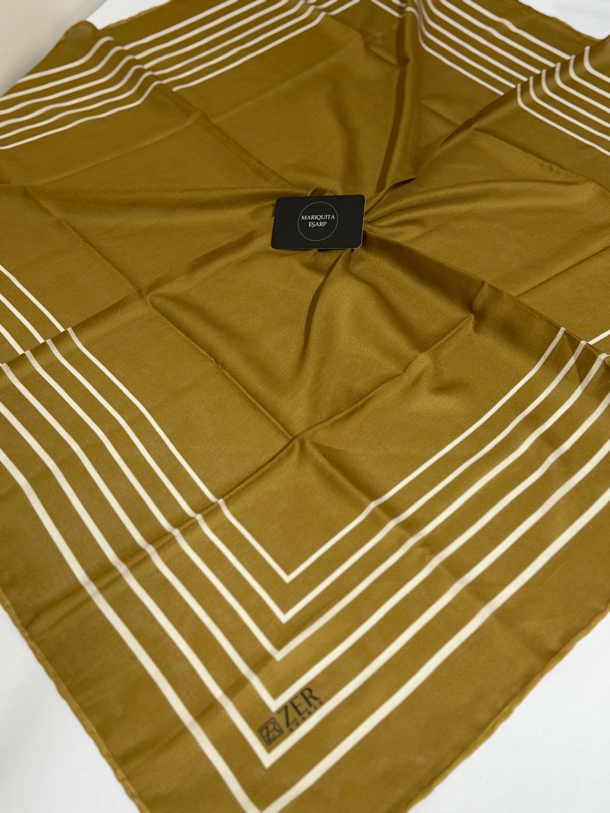 ZER ORGANİK EŞARP KLASİK DESEN 10