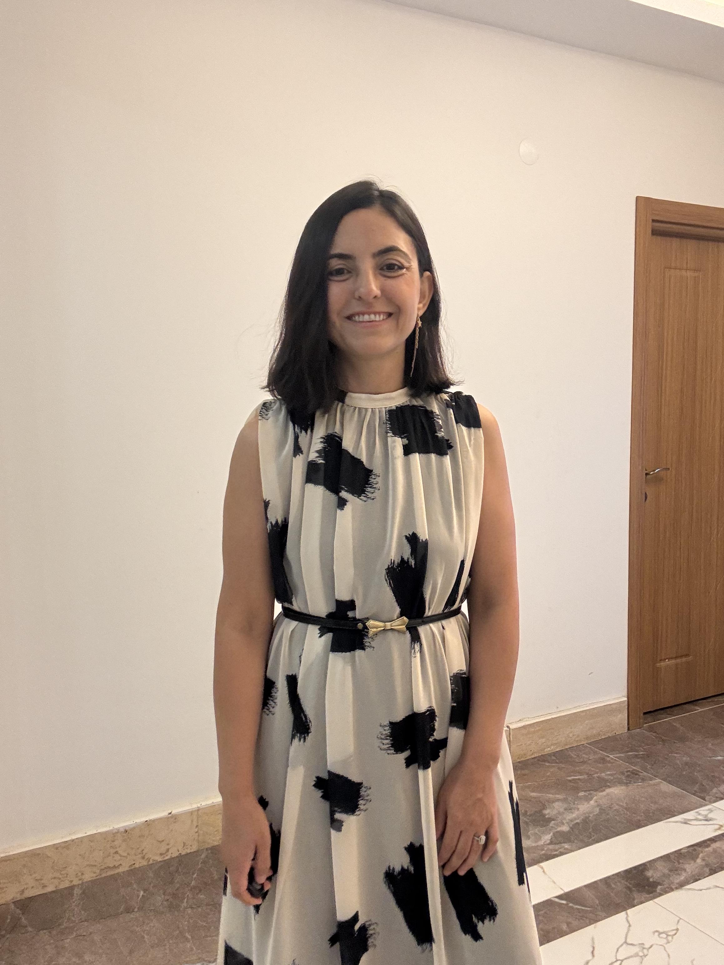 Şifon Batik Detaylı Elbise