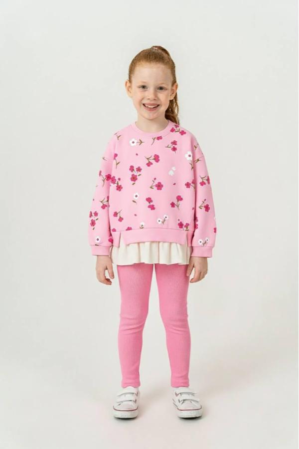 Çiçekli taytlı şardonlu takım