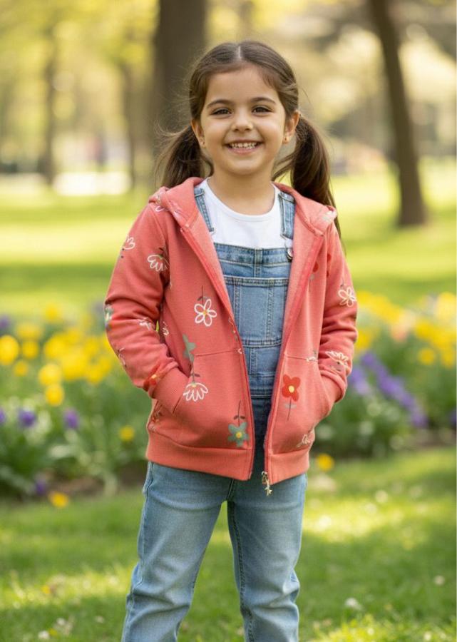 Mürdüm beyaz çiçekli ceket