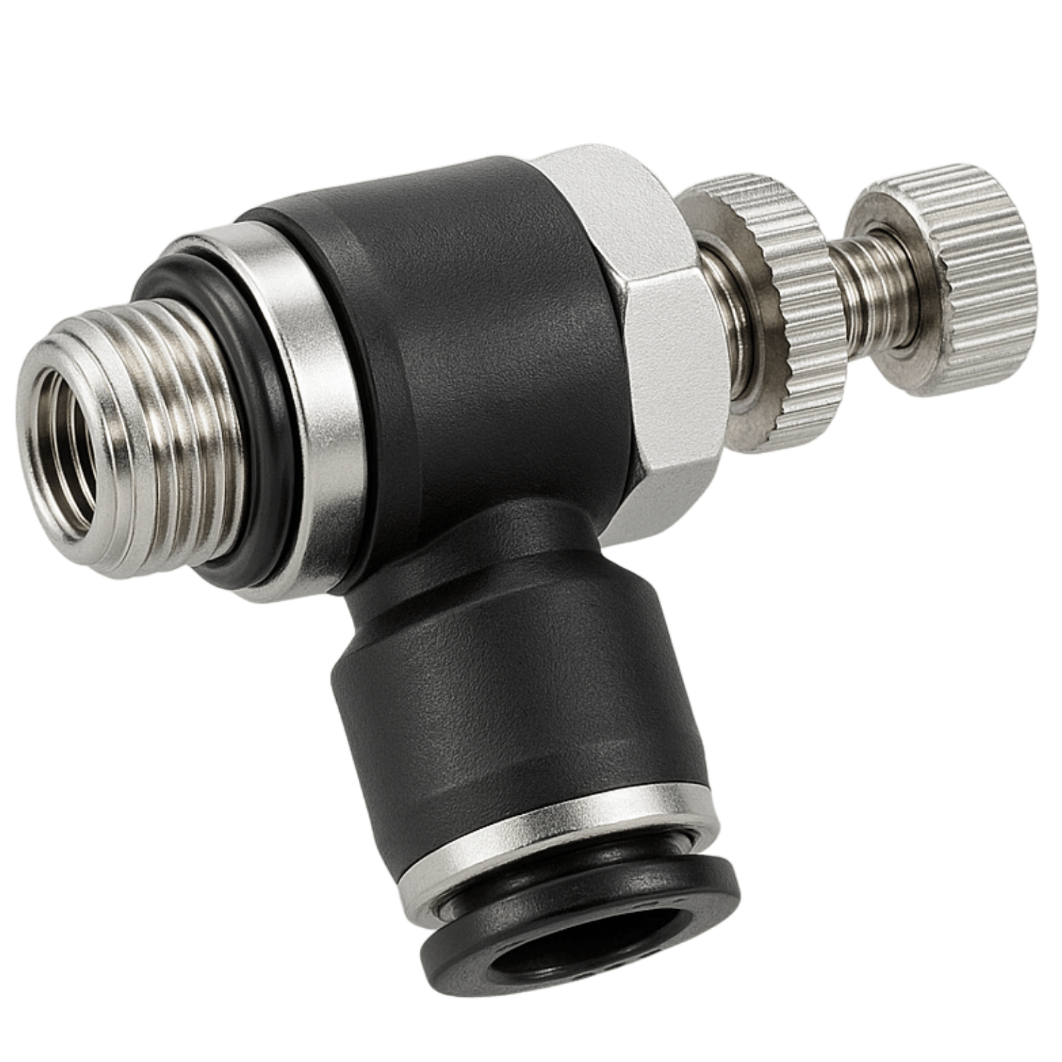 Pnömatik Piston Üstü Kısıcı Dirsek
