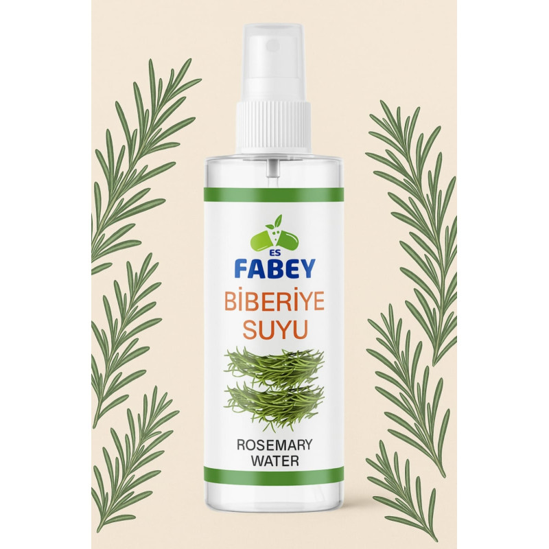 Fabey Biberiye Suyu Dökülme Karşıtı Ve Saç Uzamasını Destekleyici Saç Toniği %100 Doğal - 200ml