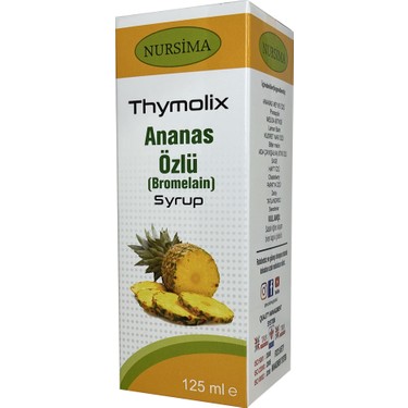 Nursima Ananas Özlü Bromelain Şurubu 125 ml