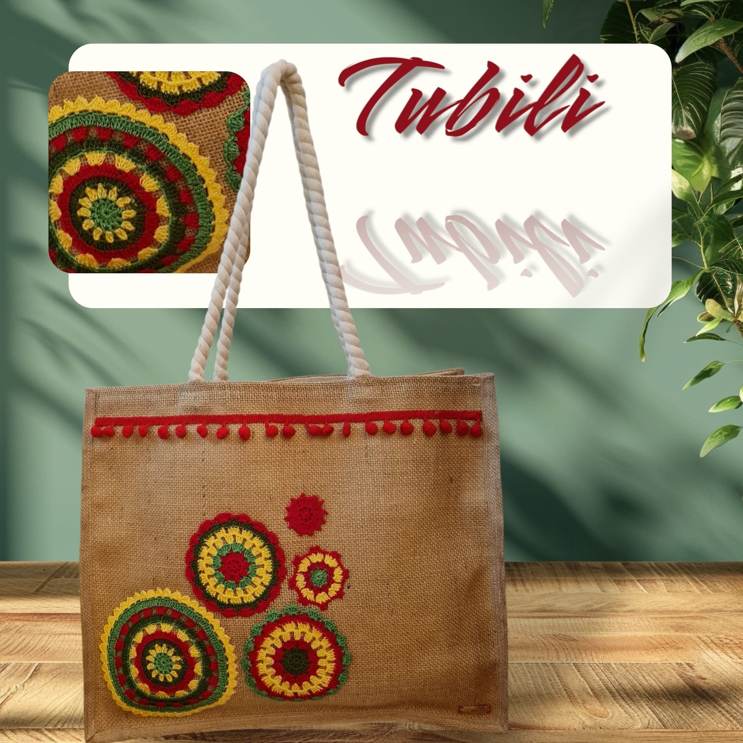 JÜT ÇANTA (DANTEL MOTİFLİ)