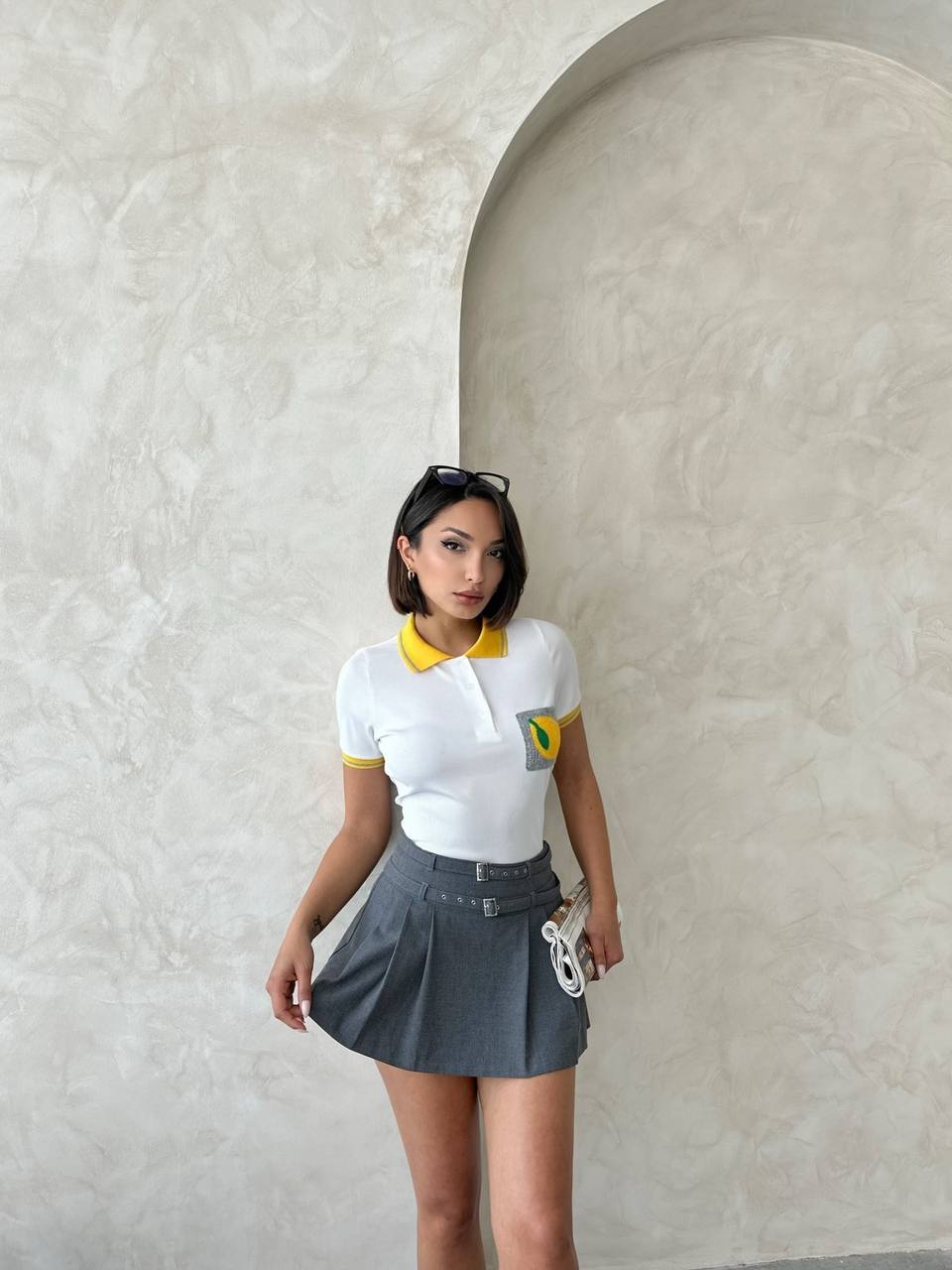 Limon cepli Polo yaka Tshirt
