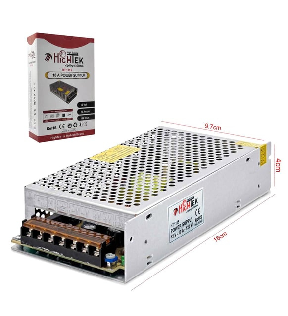 HIGHTEK HT-1115 12V 10A GÜVENLİK ADAPTÖR