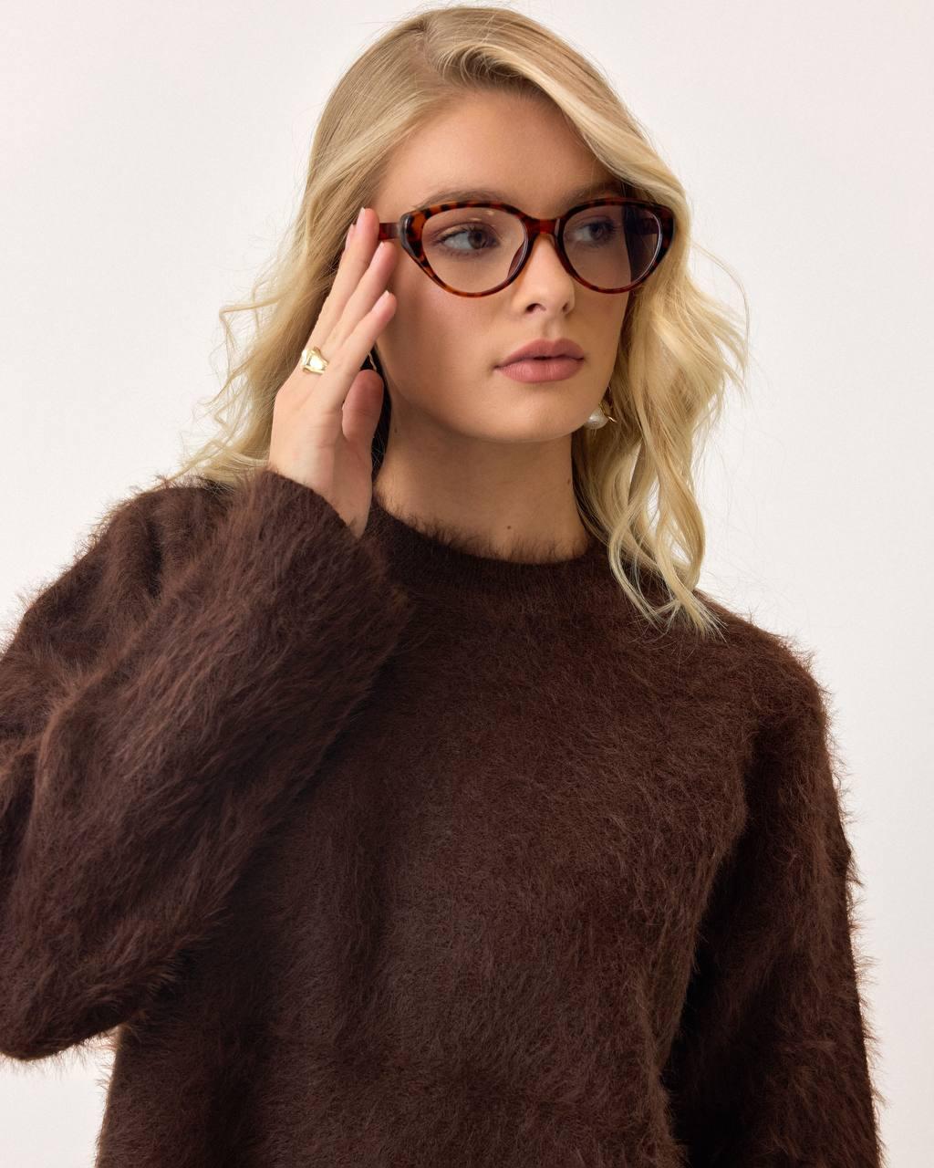 premium kalite tüylü kazak