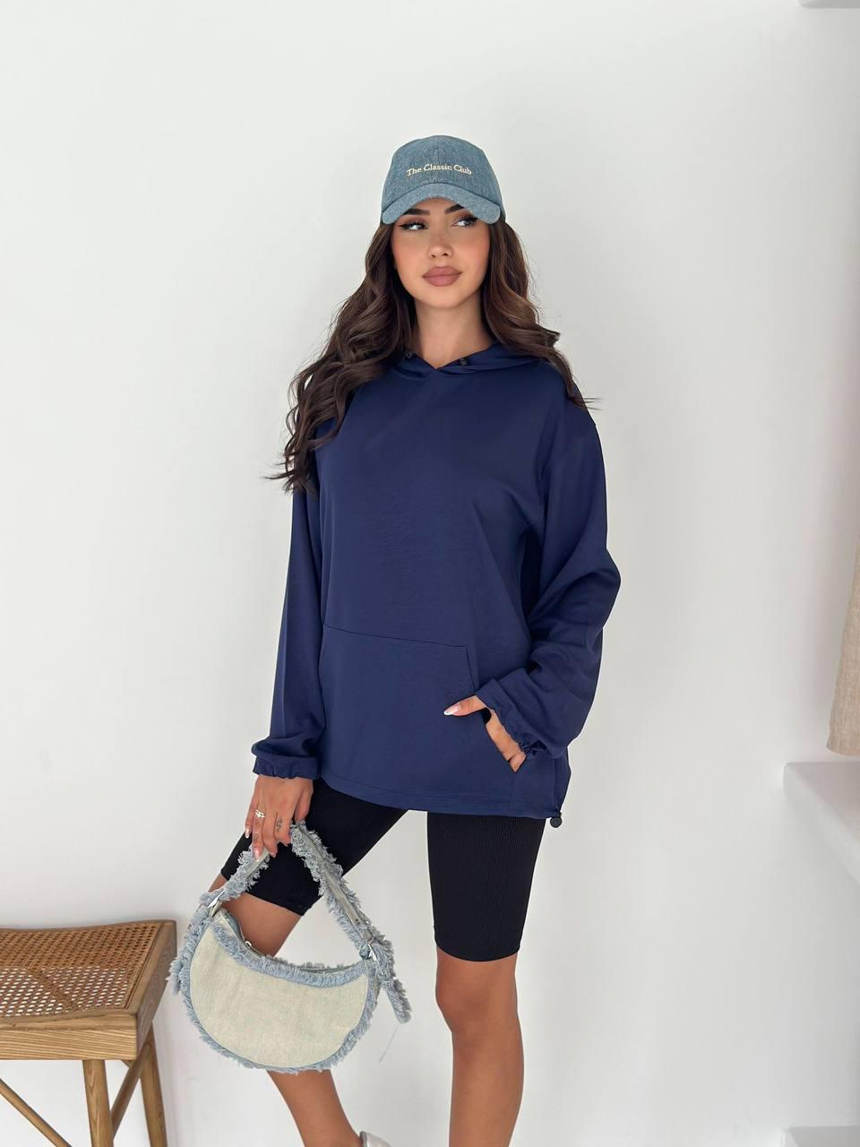 LASTİKLİ  KAPŞONLU SWEATWERS