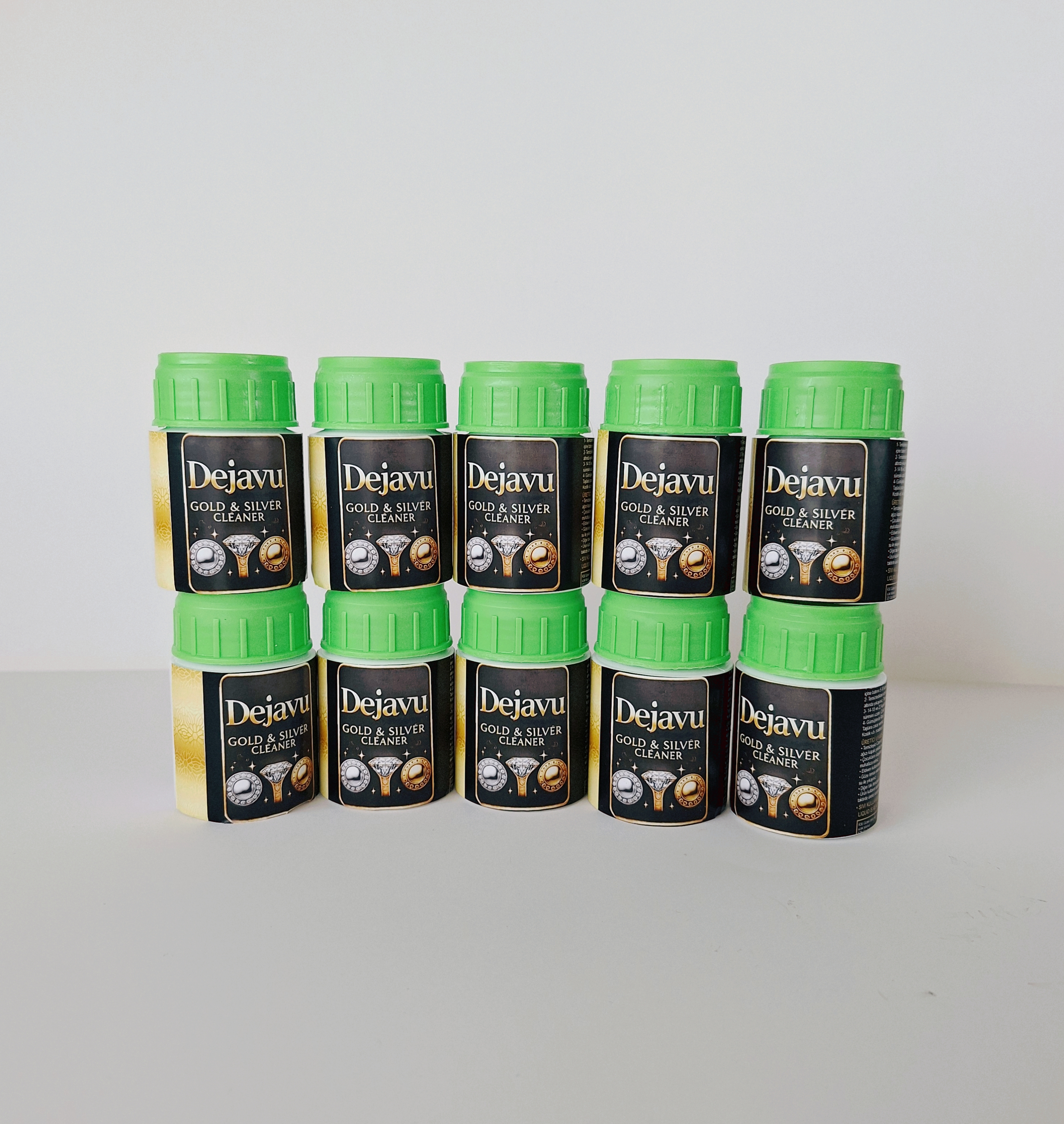 10 adet 50ml Dejavu- Altın ve gümüş temizleme parlatma sıvısı