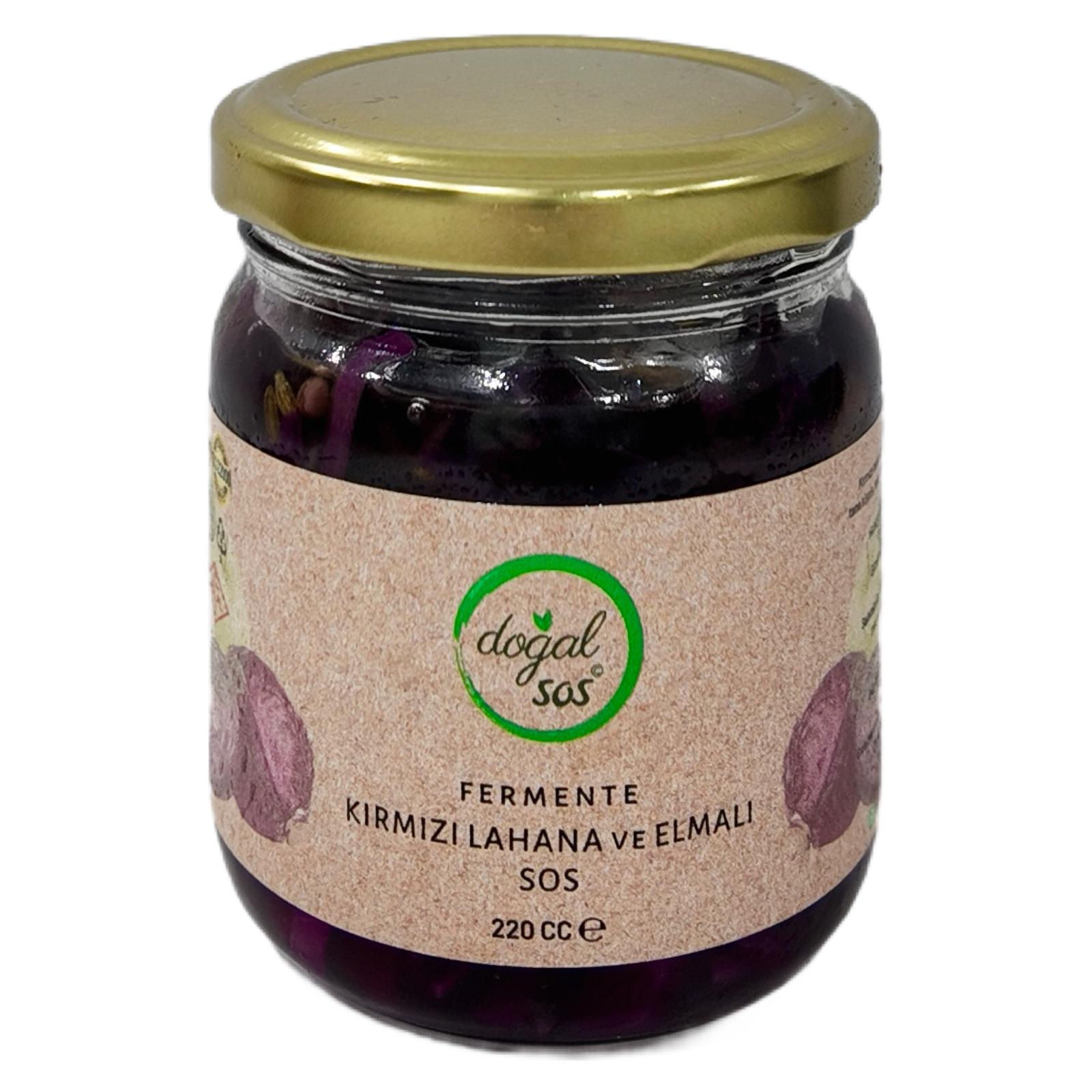 Fermente Kırmızı Lahana Elmalı Sos