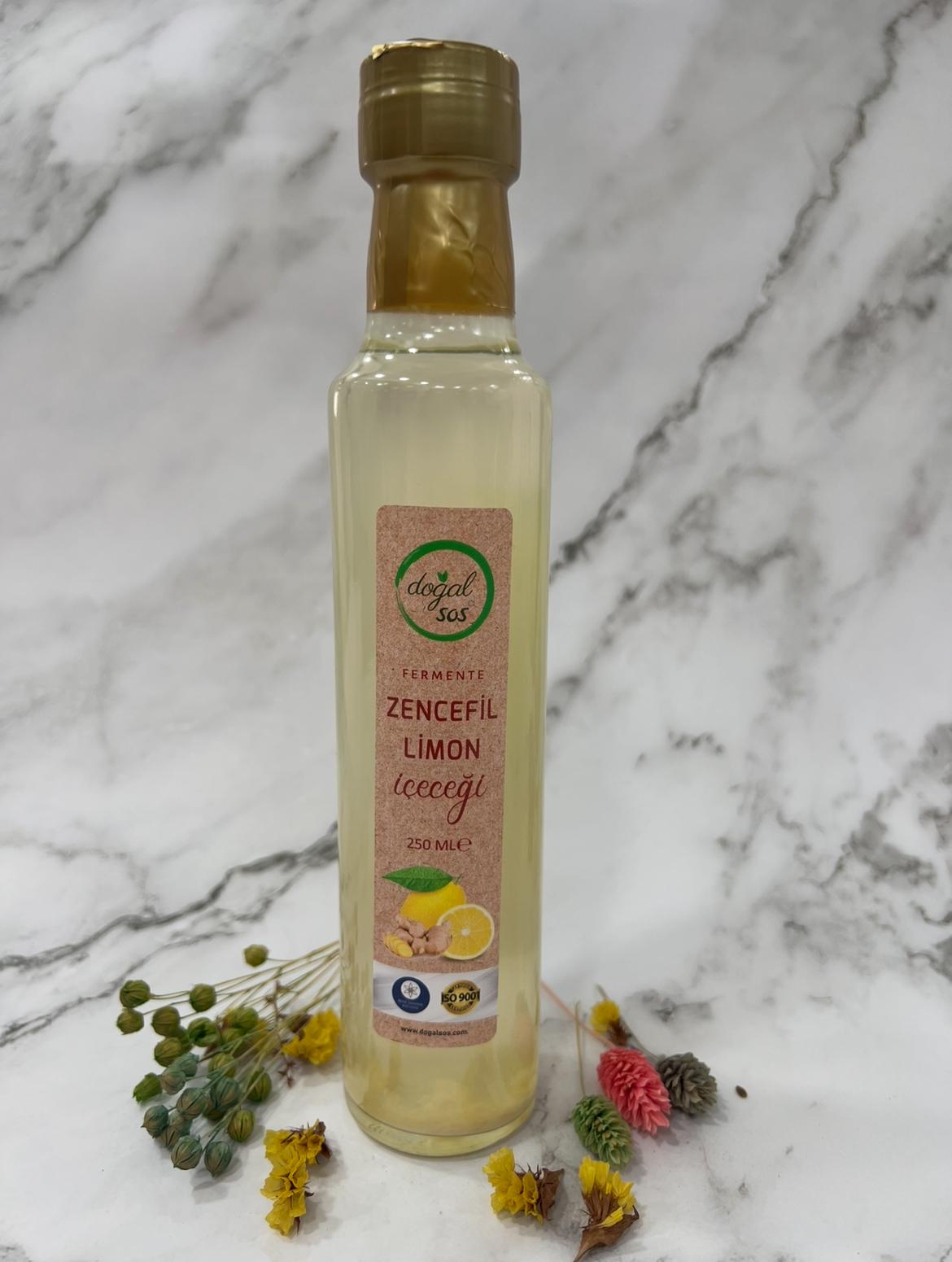 Fermente Zencefilli Limon İçeceği