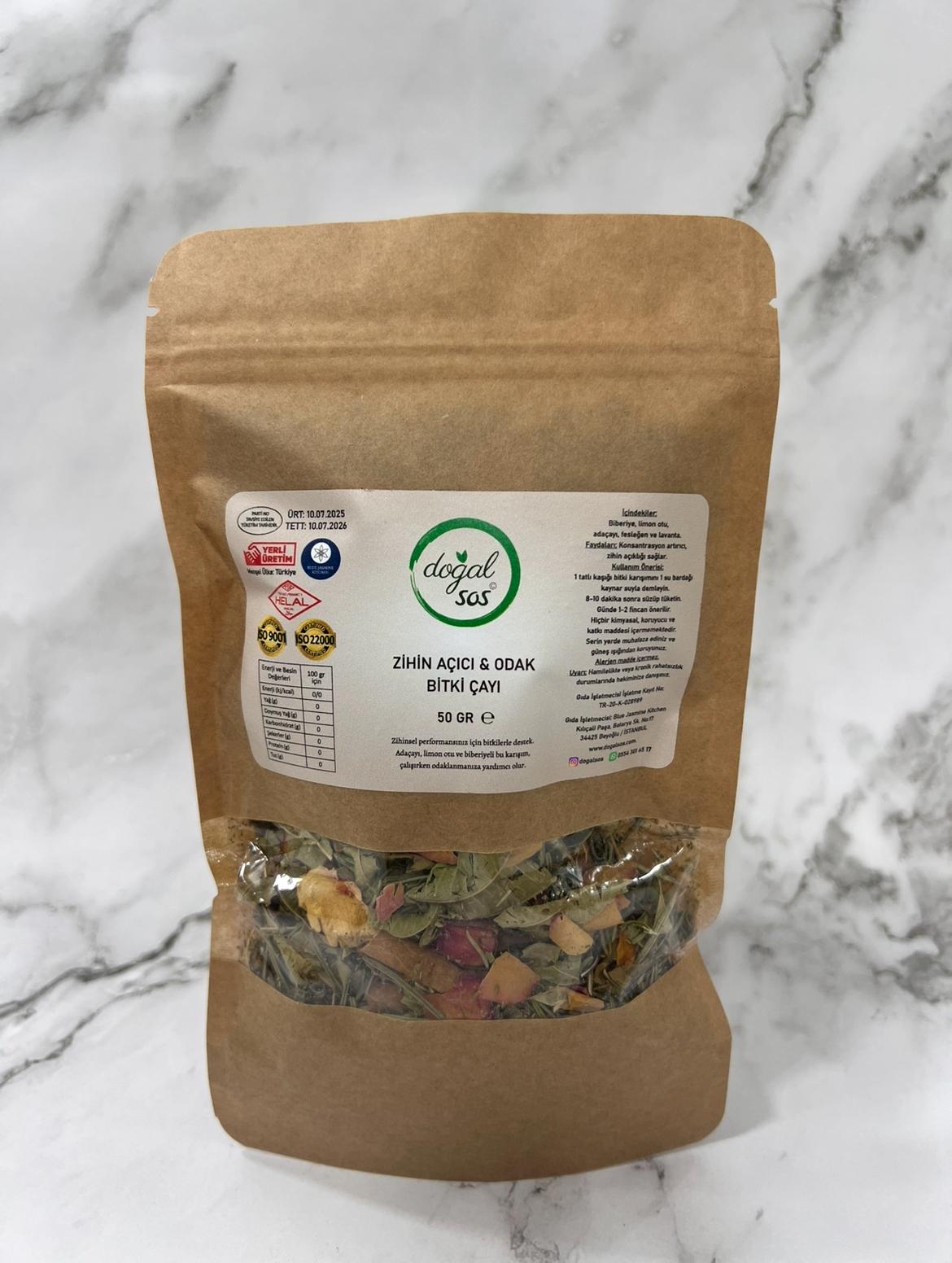 Zihin Açıcı & Odak Artırıcı Bitki Çayı
