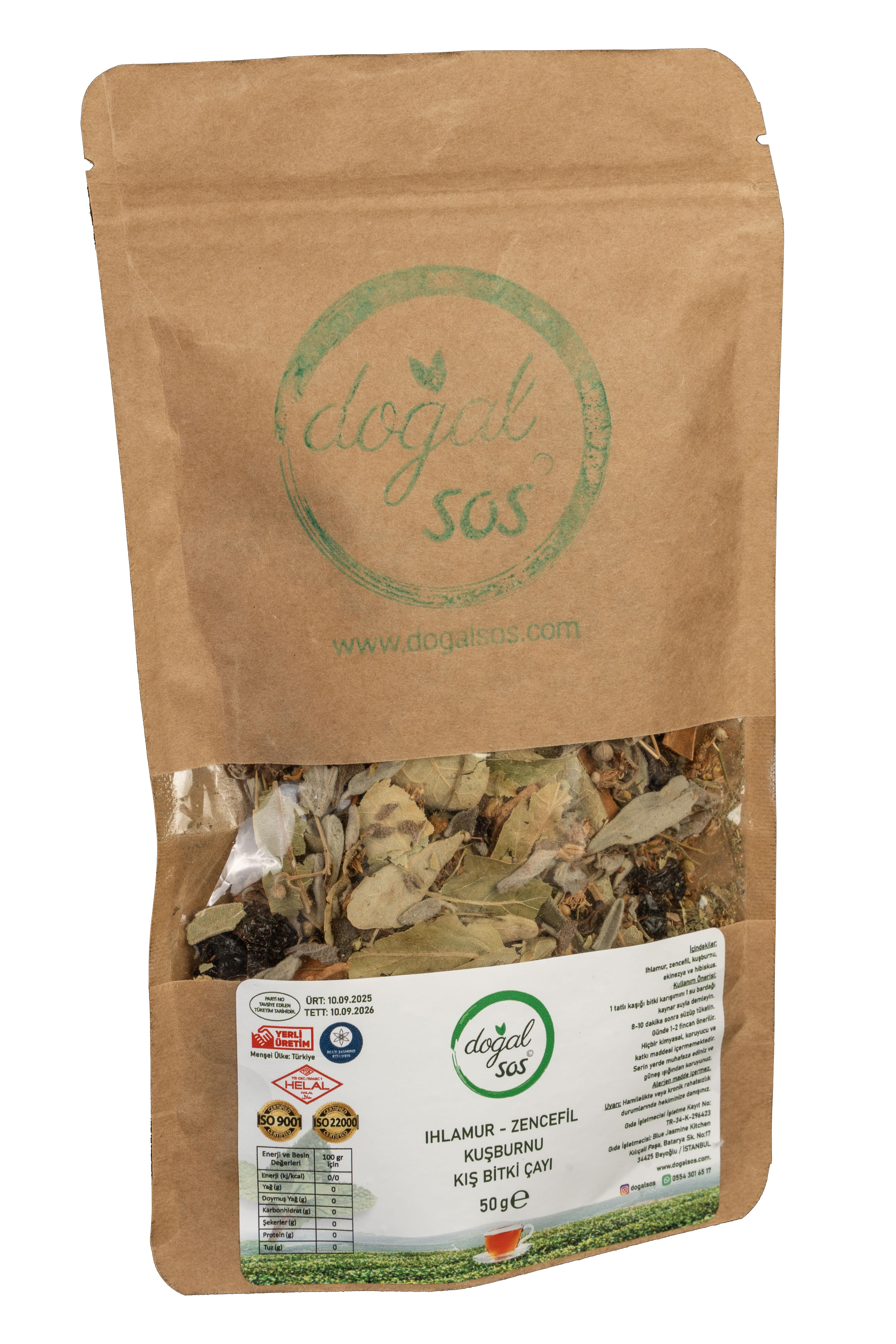 Ihlamur Zencefil Kuşburnu Kış Bitki Çayı