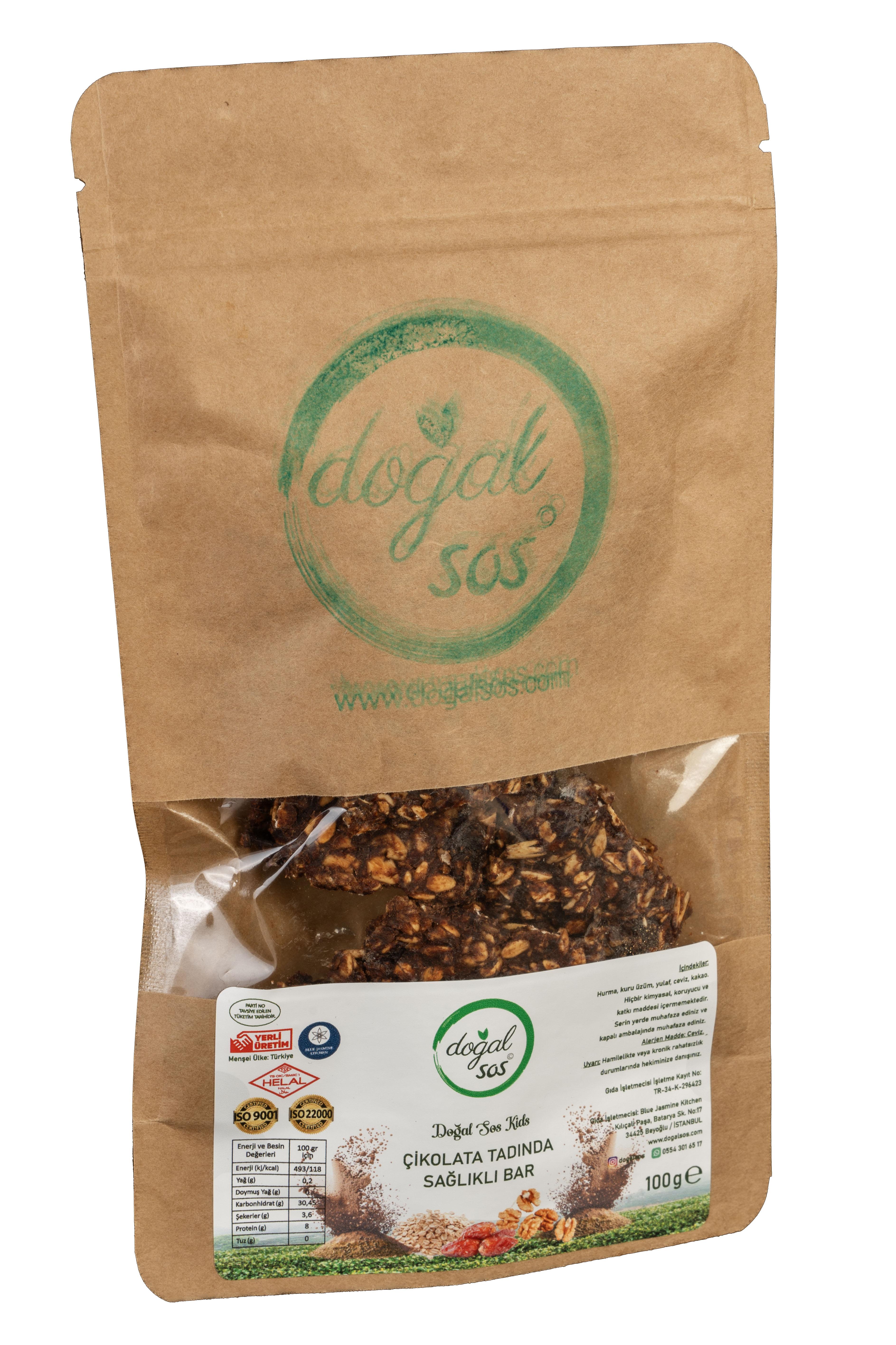 Çikolata Tadında Sağlıklı Bar (Doğal Sos Kids)