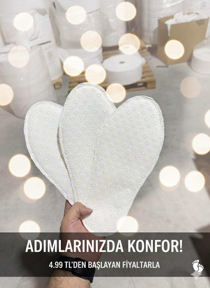 TELA KAYMAZ TABAN 4mm SÜNGER 70 GRAM  TERLİK