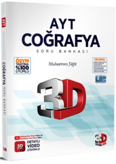 3D Yayınları AYT Coğrafya Soru Bankası