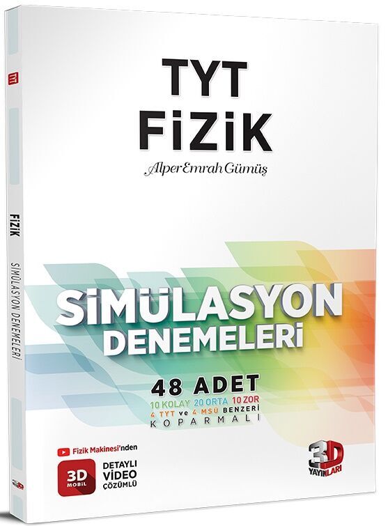 3D Yayınları TYT Fizik Simülasyon 48 Deneme