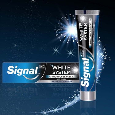 Signal White System Arındırıcı Beyazlık – Aktif Karbon (75 ml)