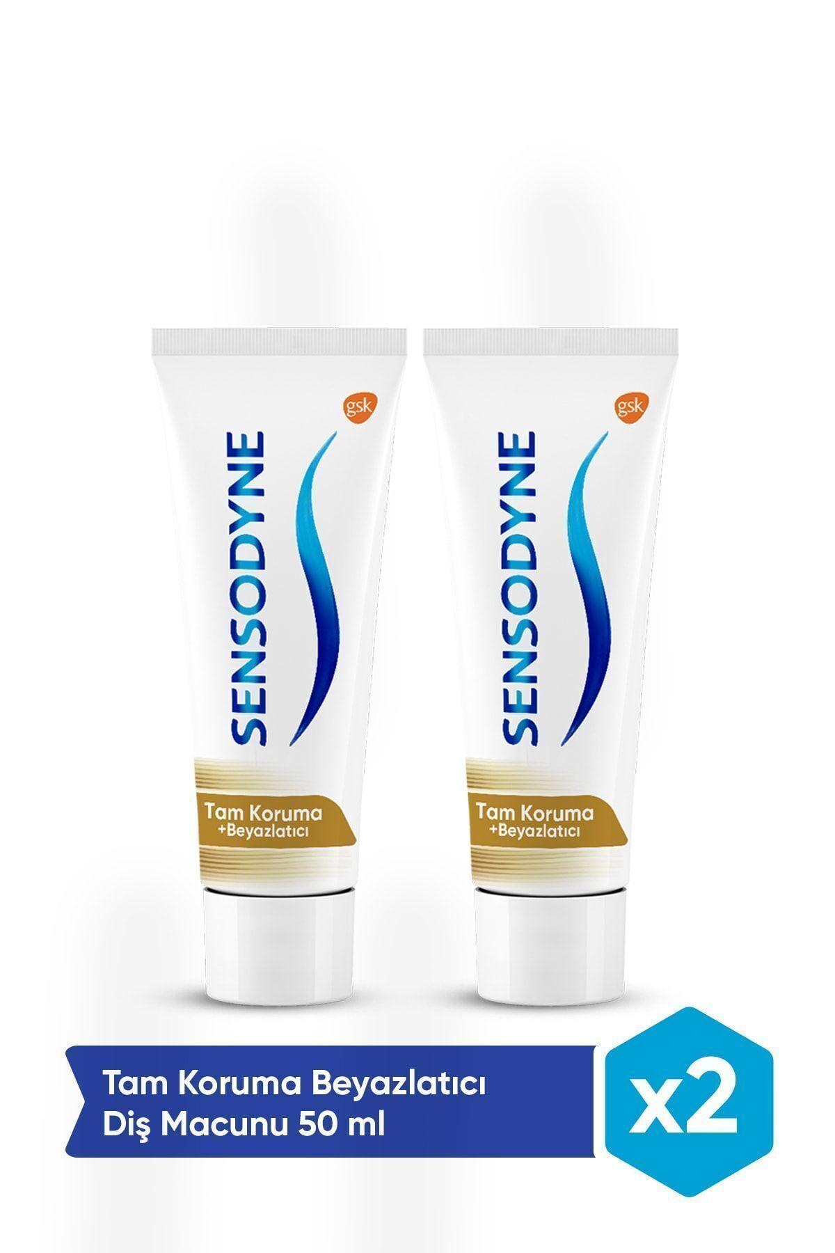 Sensodyne Tam Koruma & Beyazlatıcı Diş Macunu 2×50 ml