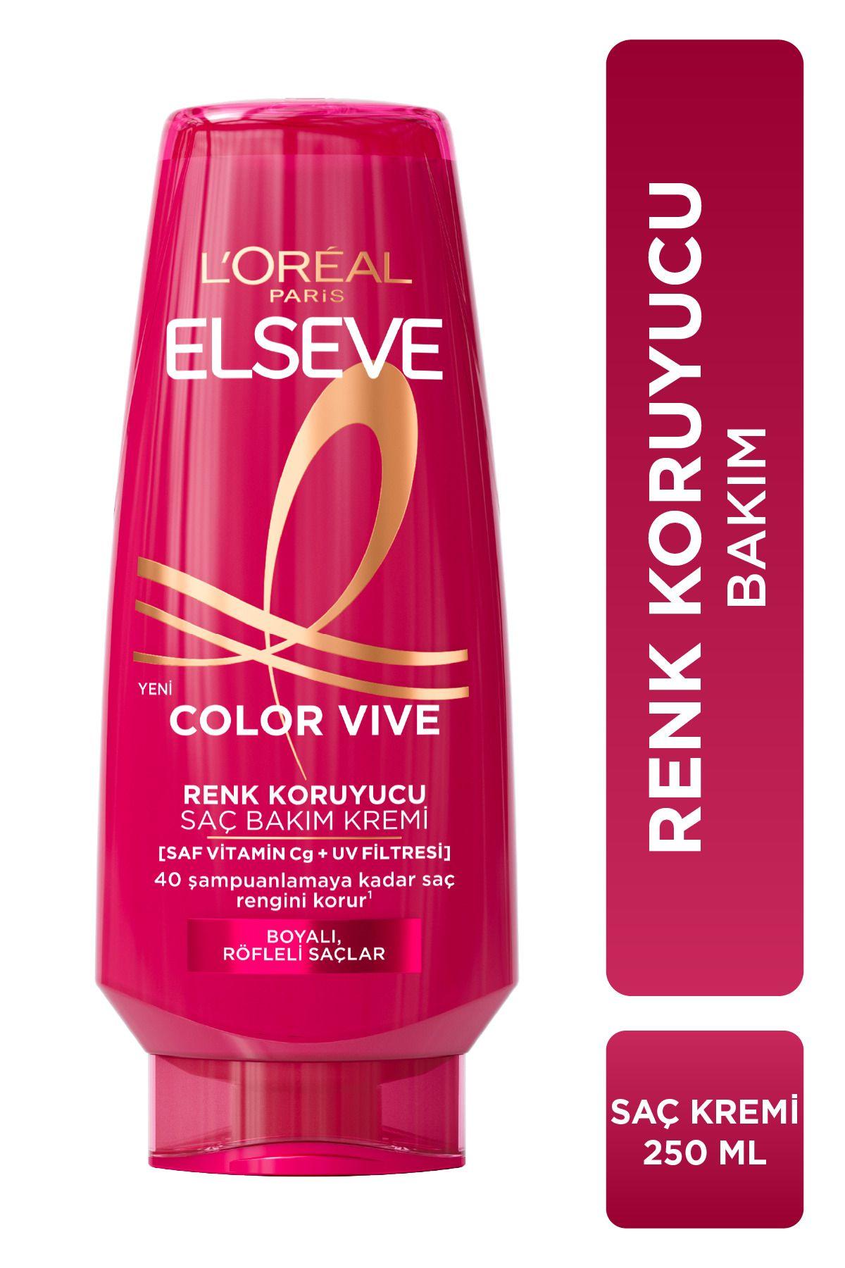 Elseve Renk Koruyucu Saç Kremi 250 ml – Renkli Saçlar İçin Koruma ve Canlandırma