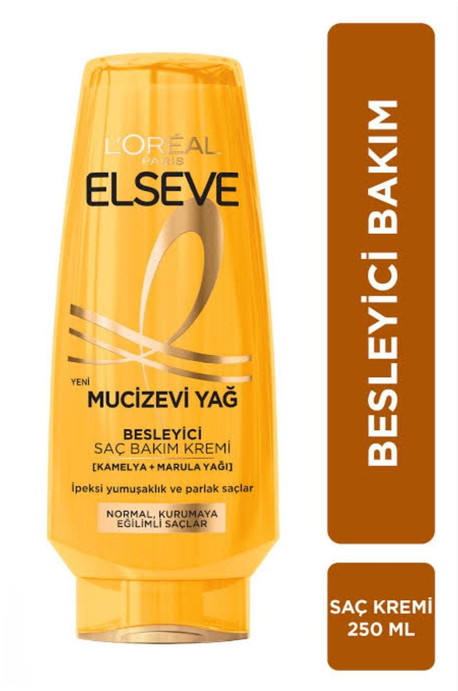 Elseve Mucizevi Yağ Saç Kremi 250 ml – Besleyici ve Parlaklık Veren Bakım