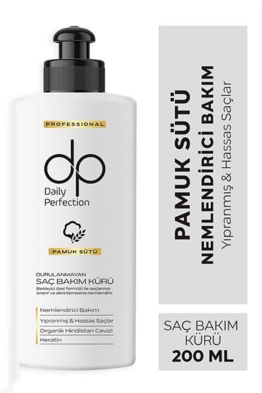 DP Pamuk Sütü Bakım Kürü 200 ml – Yumuşatıcı ve Besleyici Saç Bakımı