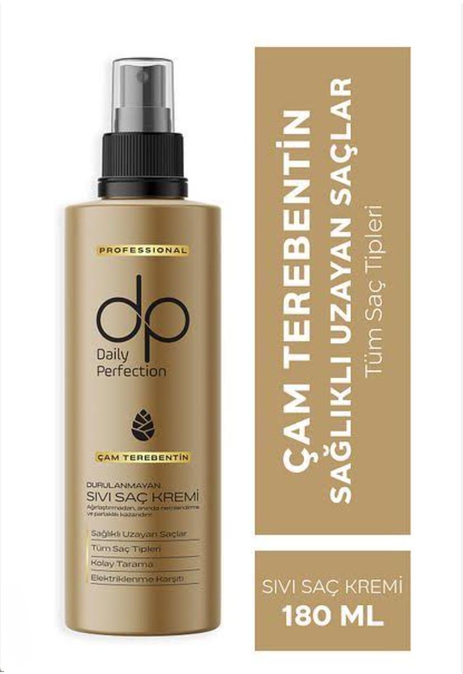 DP Daily Perfection Çam Terebentin Durulanmayan Sıvı Saç Kremi 180 ml