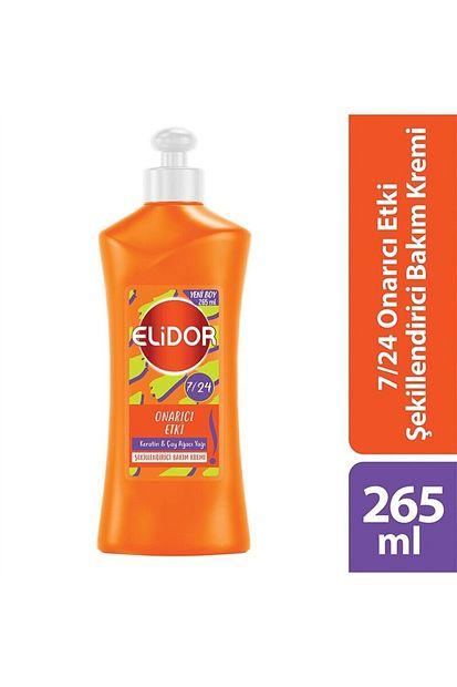 Elidor 7/24 Onarıcı Etki Durulanmayan Saç Bakım Kremi 265 ml – Keratin & Çay Ağacı Yağı