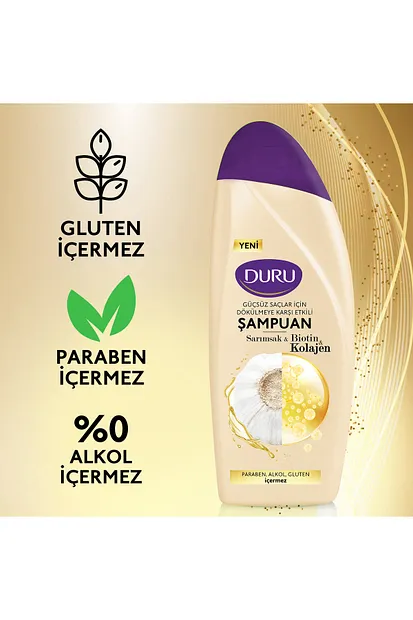 Duru Sarımsak Şampuan 500 ml – Güçlü ve Sağlıklı Saçlar