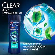 Clear 3’ü 1 Arada Ferahlatıcı Şampuan 350 ml – Temizlik, Bakım ve Ferahlık