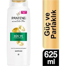 Pantene Güç ve Parlak Şampuan 625 ml – Pro-V Active Nutri-Plex Formülü