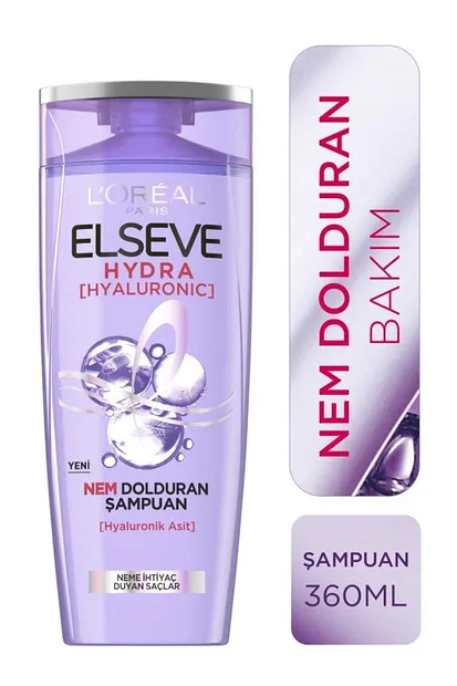 Elseve 360 ml Hyaluronic Nemlendirici Şampuan