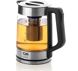 CVS Cam Bitki Çayı Kettle – 1.5L Cam Demlik, 2200W, Paslanmaz Çelik Taban