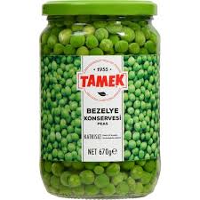Tamek 670 gr bezelye cam