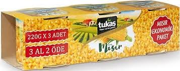 Tukaş konserve mısır 3x220 gr