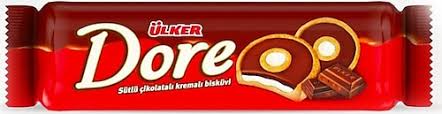 Ülker dore sütlü çikolatalı kremalı bisküvi