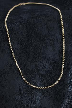 316L Çelik Örme Zincir Model Gold Renk Erkek Kolye