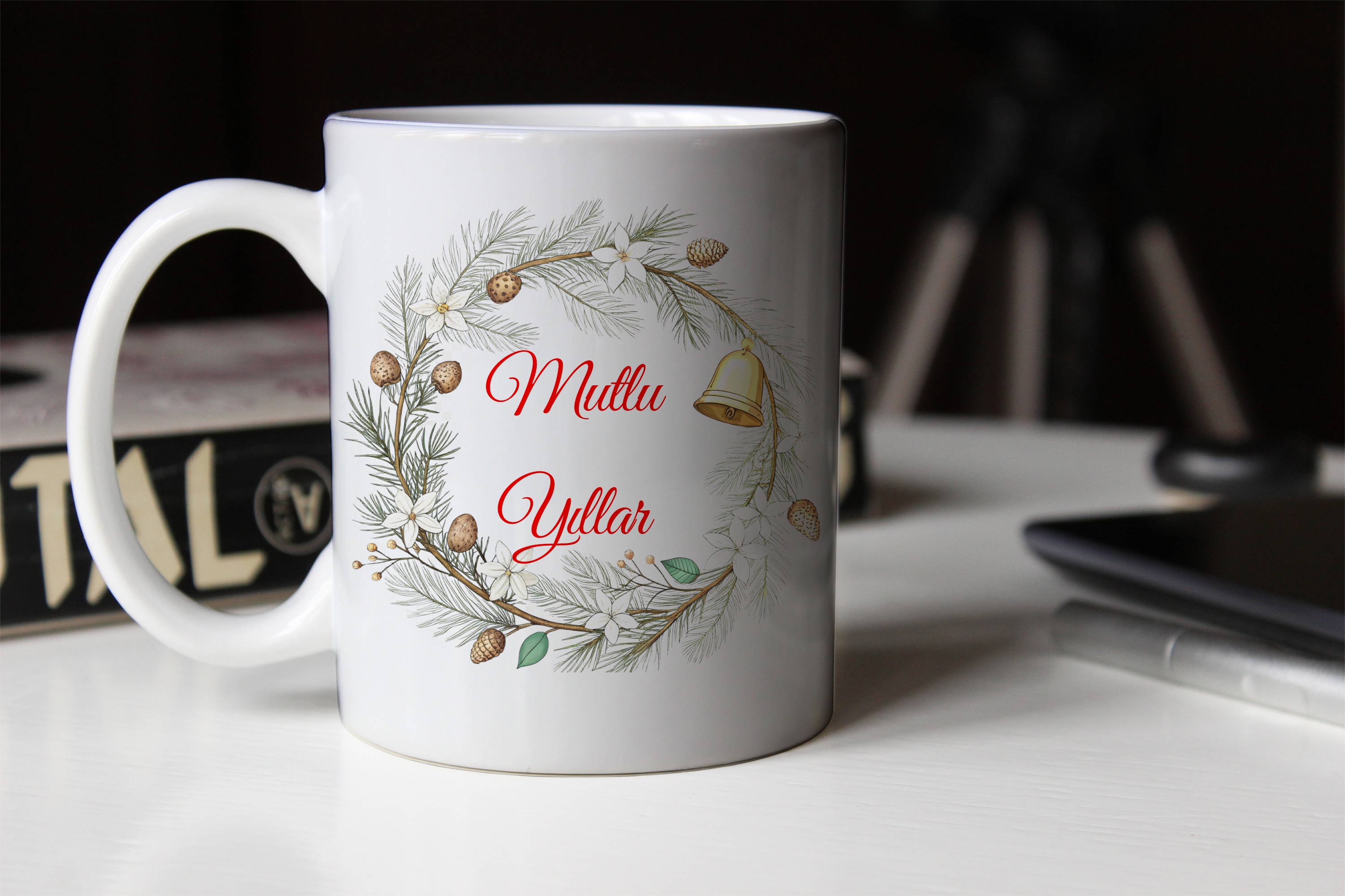 Yılbaşı Temalı Kupa Bardak