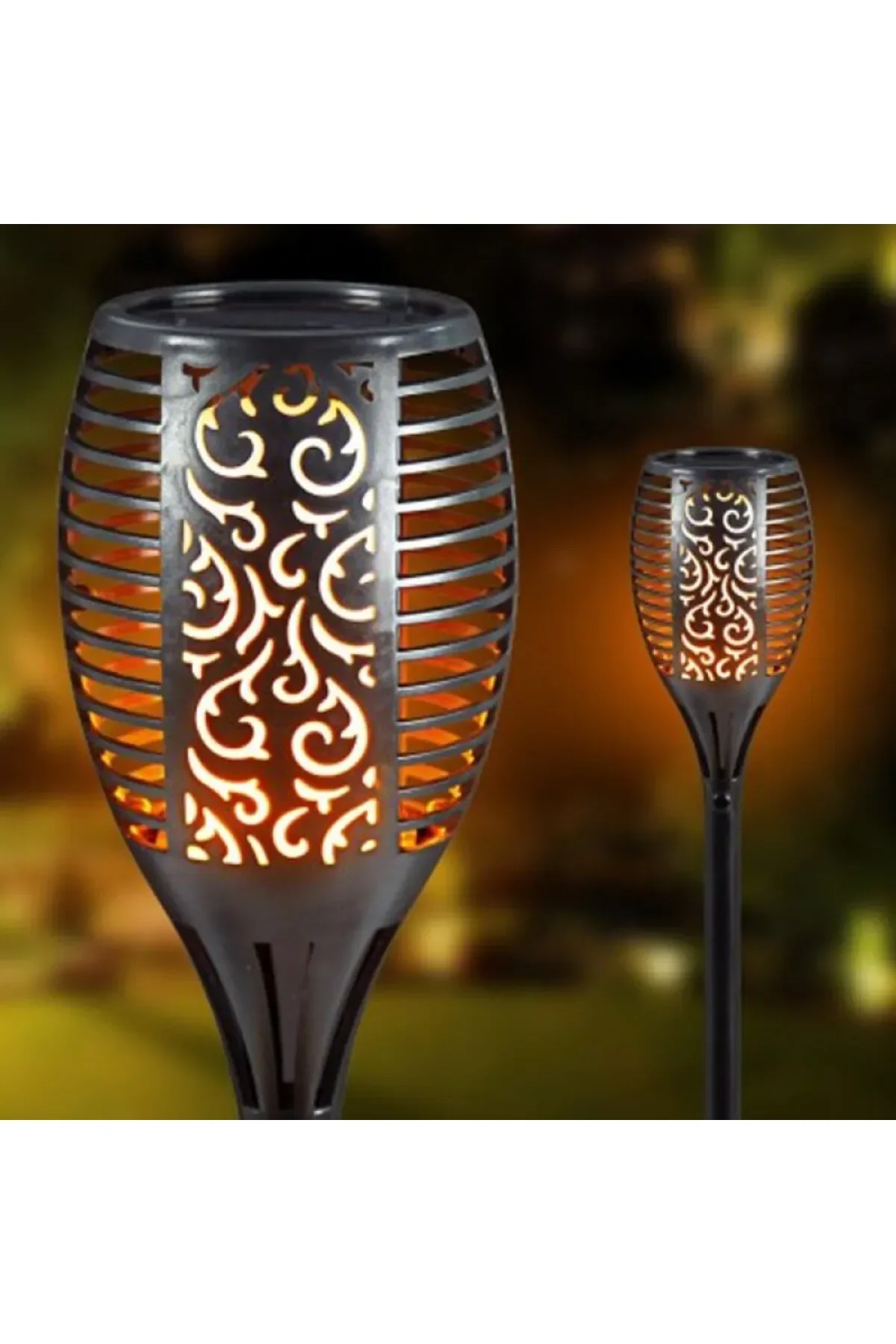 Alev Efektli Solar Bahçe Lambası