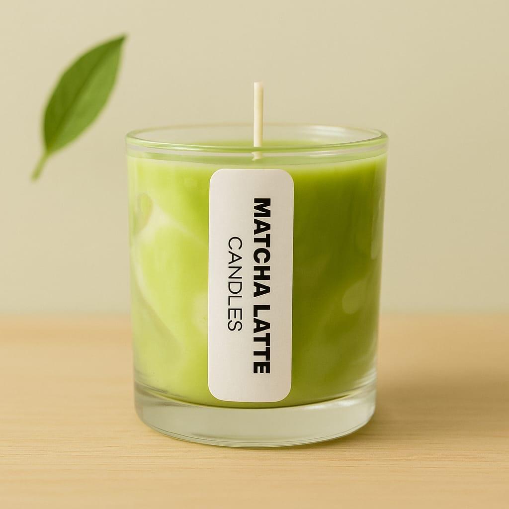 MATCHA LATTE CANDLES Matchalı mum