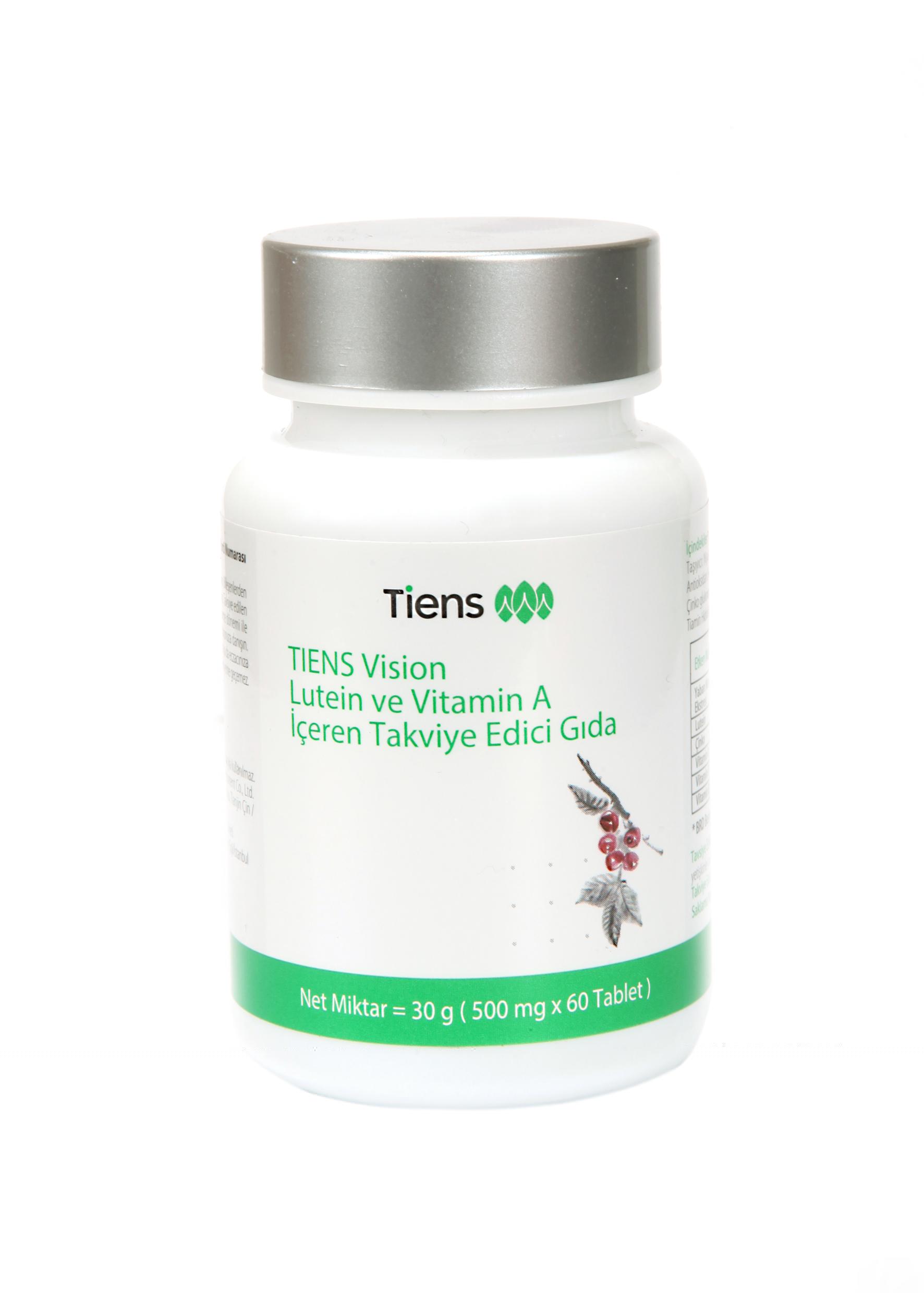 TIENS Vision Lutein ve Vitamin A İçeren Takviye Edici Gıda