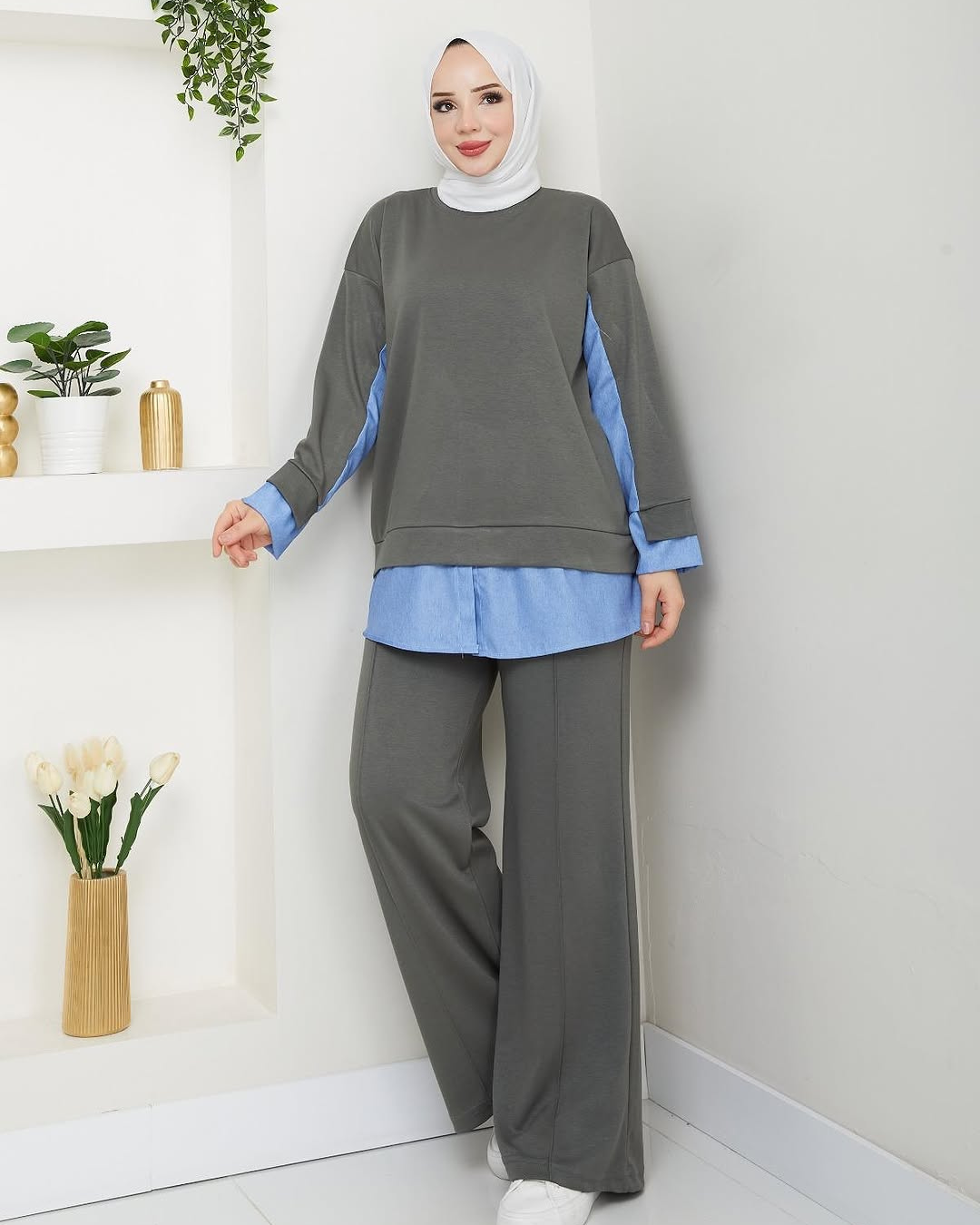 Tesettüre Uygun Kadın Tunik Takımı | YT MODA
