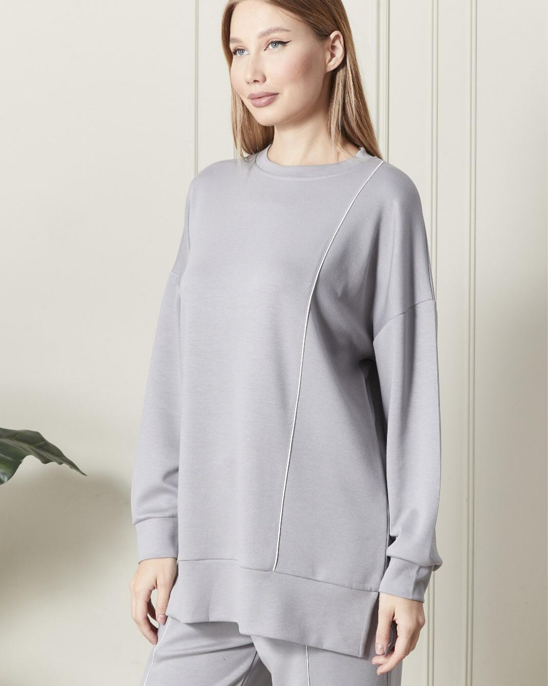 Çizgili Kadın Tunik Takım | YT MODA